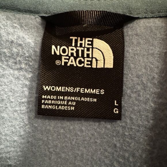 NWT The North Face Women's Glacier Heavyweight 1/2 Zip Fleece Blue Gray Size L - Picture 5 of 16